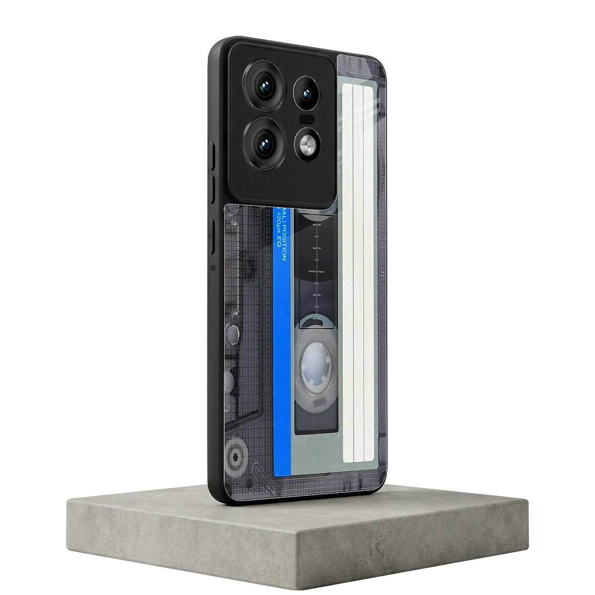 Cassette Retro motorola edge 50 pro mobile cover | shockproof glass phone case