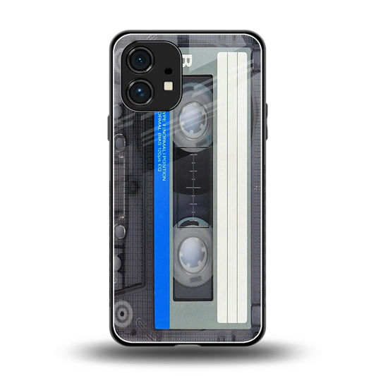 Cassette Retro back phone cover | glass case for nothing phone 1