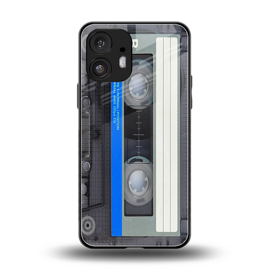 Cassette Retro back phone cover | glass case for nothing phone 2