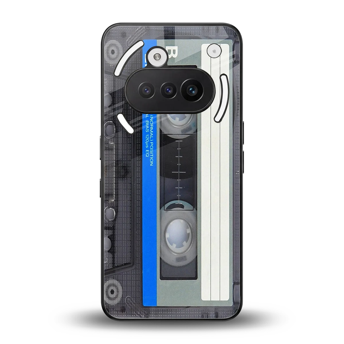 Cassette Retro back phone cover | glass case for nothing phone 3a