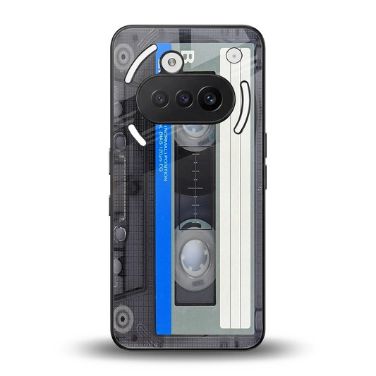 Cassette Retro back phone cover | glass case for nothing phone 3a