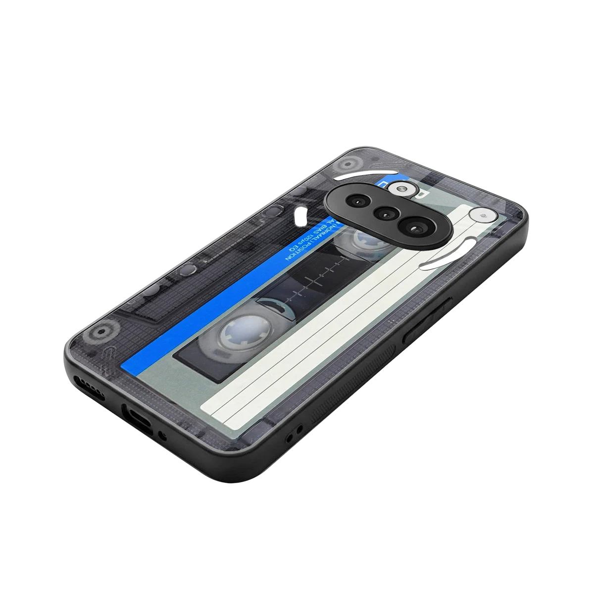 Cassette Retro stylish phone case for nothing phone 3a | glossy glass and slim fit
