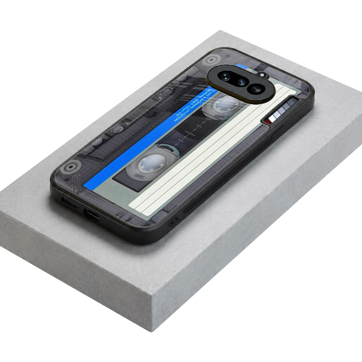 Cassette Retro stylish phone case for nothing phone 4a | glossy glass and slim fit