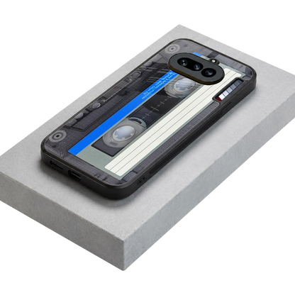 Cassette Retro stylish phone case for nothing phone 4a | glossy glass and slim fit