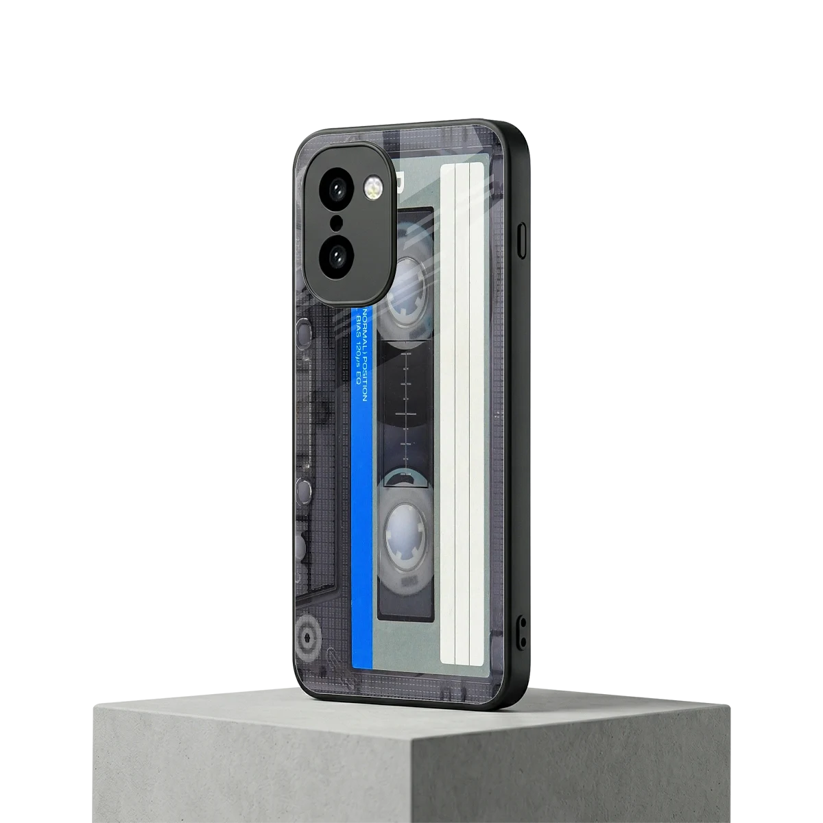 Cassette Retro oneplus 15r mobile cover | shockproof glass phone case