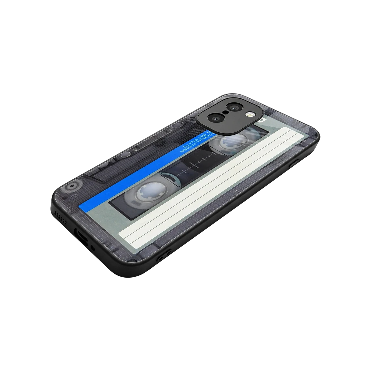 Cassette Retro stylish phone case for oneplus 15r | glossy glass and slim fit