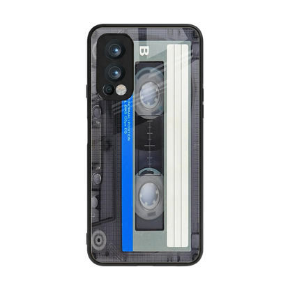 Cassette Retro back phone cover | glass case for oneplus nord 2