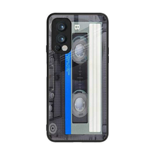 Cassette Retro back phone cover | glass case for oneplus nord 2