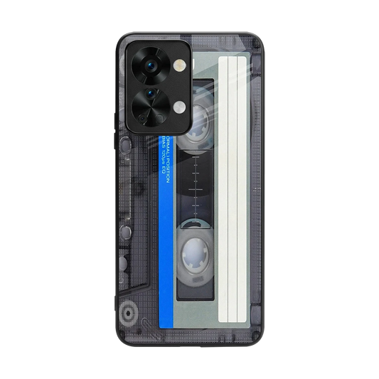Cassette Retro back phone cover | glass case for oneplus nord 2t