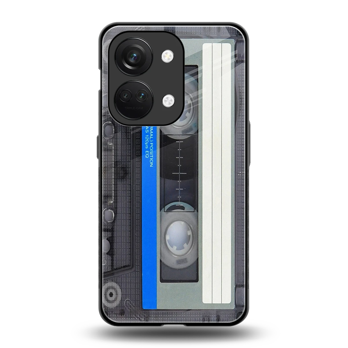 Cassette Retro back phone cover | glass case for oneplus nord 3