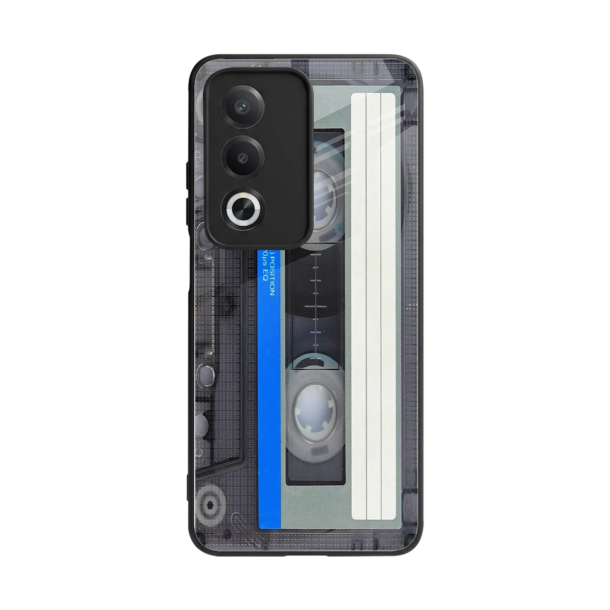 Cassette Retro back phone cover | glass case for oppo a3 pro