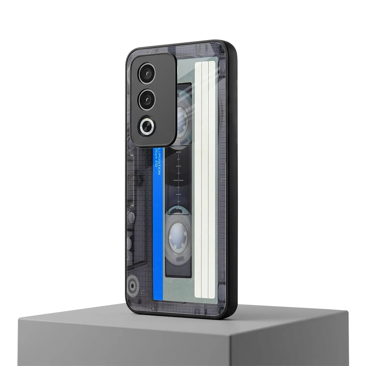 Cassette Retro oppo a3 pro mobile cover | shockproof glass phone case