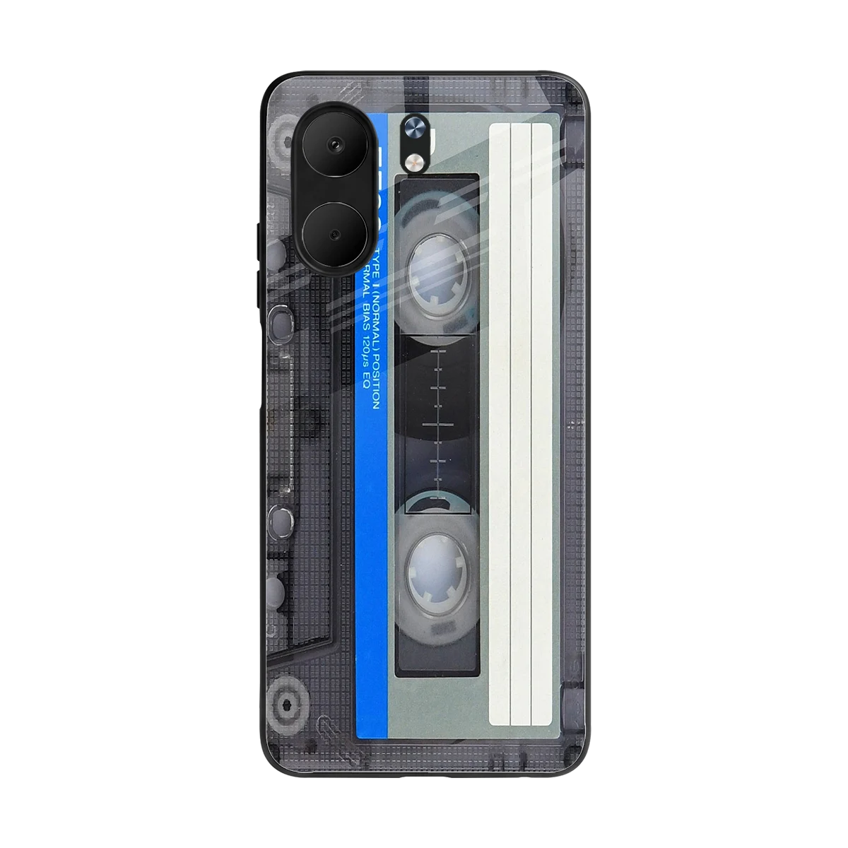 Cassette Retro back phone cover | glass case for oppo a5x 5g