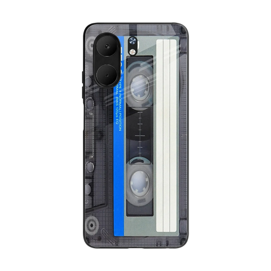 Cassette Retro back phone cover | glass case for oppo a5x 5g