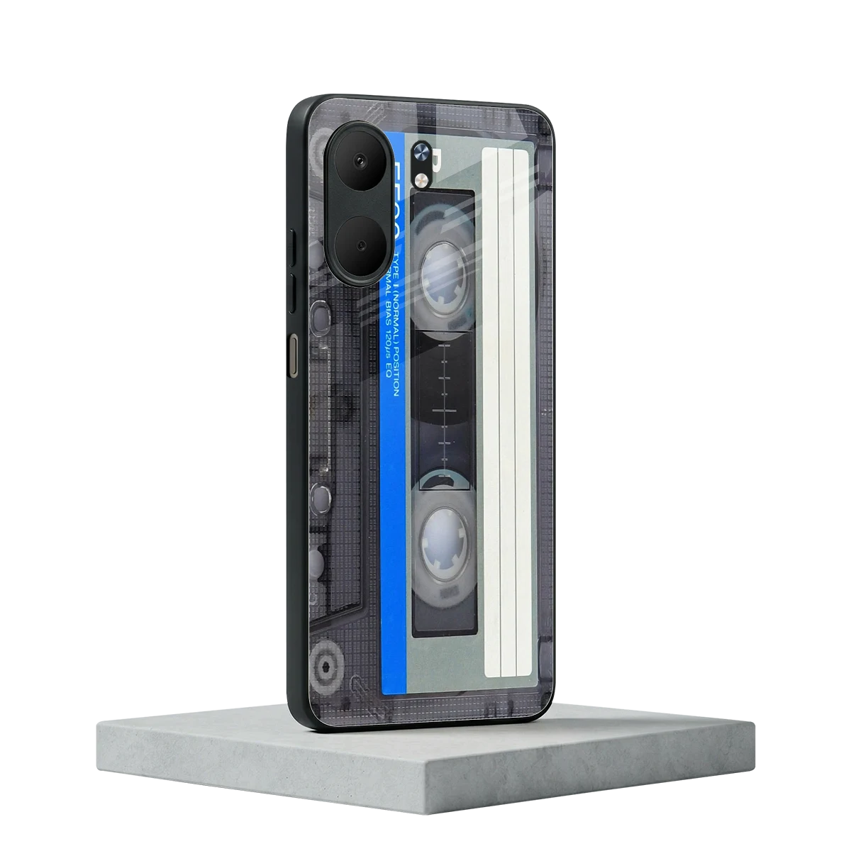 Cassette Retro oppo a5x 5g mobile cover | shockproof glass phone case