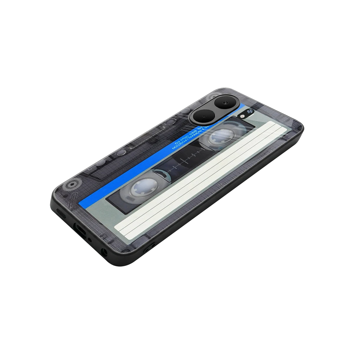 Cassette Retro stylish phone case for oppo a5x 5g | glossy glass and slim fit