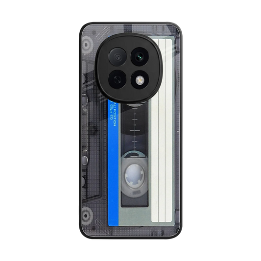 Cassette Retro back phone cover | glass case for oppo f29 pro 5g
