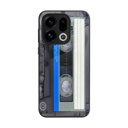 Cassette Retro back phone cover | glass case for oppo find x9