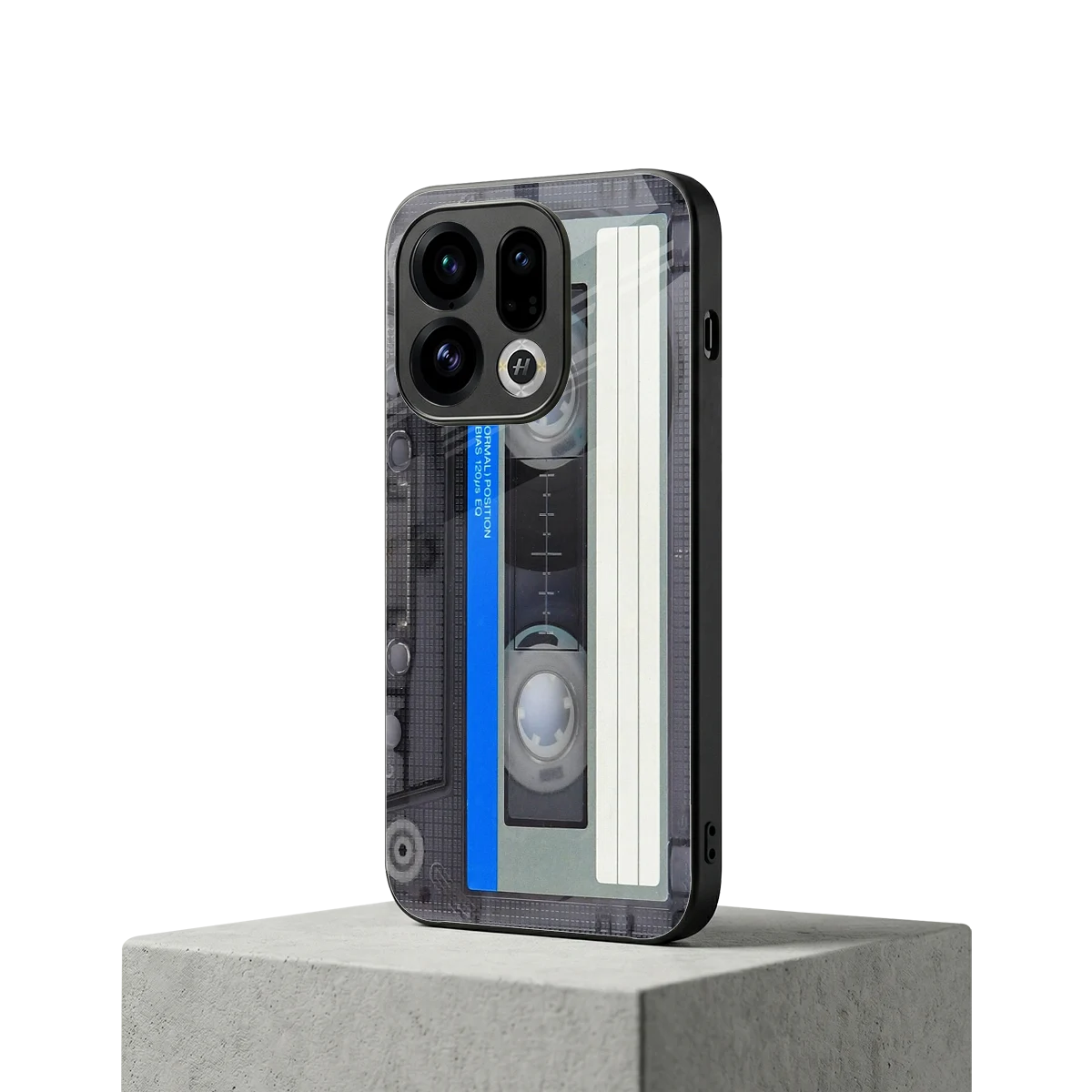 Cassette Retro oppo find x9 mobile cover | shockproof glass phone case