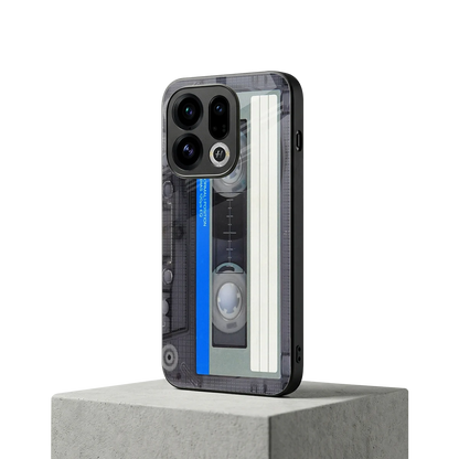 Cassette Retro oppo find x9 mobile cover | shockproof glass phone case