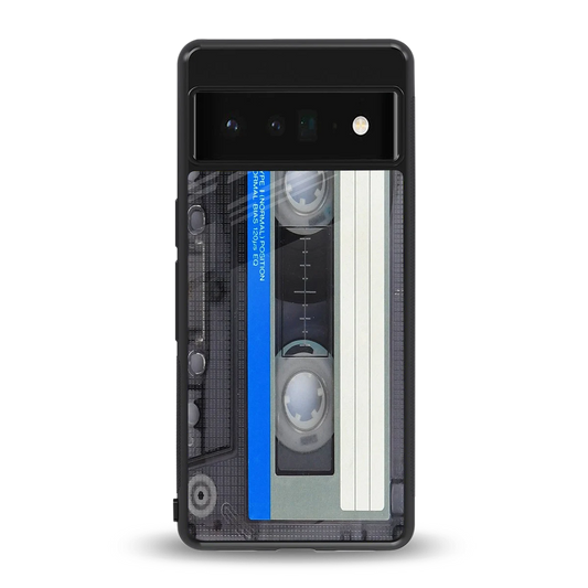 Cassette Retro back phone cover | glass case for google pixel 6 pro