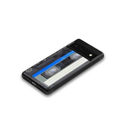 Cassette Retro google pixel 6a mobile cover | shockproof glass phone case