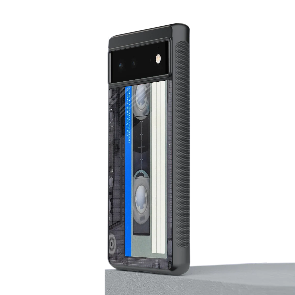 Cassette Retro stylish phone case for google pixel 6a | glossy glass and slim fit