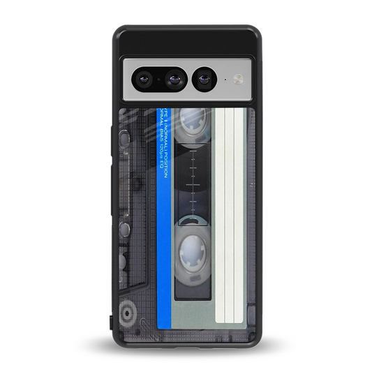 Cassette Retro back phone cover | glass case for google pixel 7 pro
