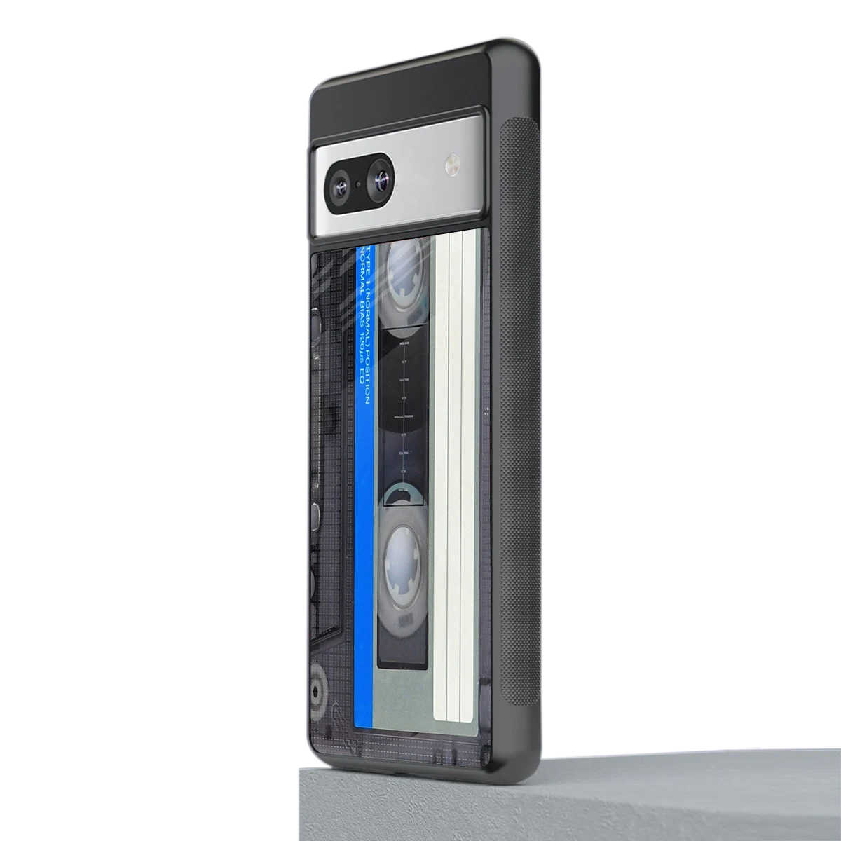 Cassette Retro stylish phone case for google pixel 7a | glossy glass and slim fit