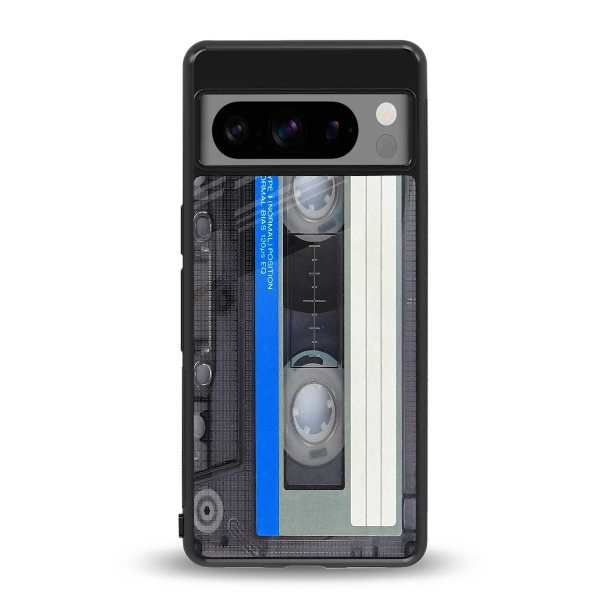 Cassette Retro back phone cover | glass case for google pixel 8 pro