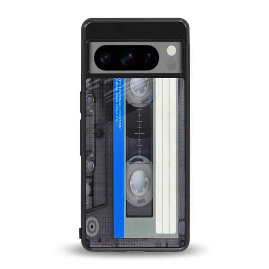 Cassette Retro back phone cover | glass case for google pixel 8 pro
