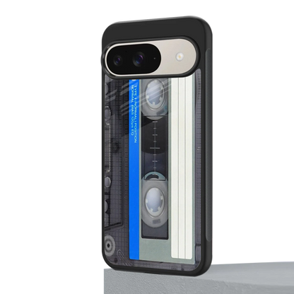 Cassette Retro google pixel 9 mobile cover | shockproof glass phone case