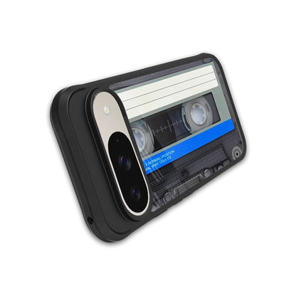 Cassette Retro stylish phone case for google pixel 9 | glossy glass and slim fit