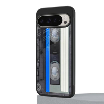 Cassette Retro google pixel 9 pro mobile cover | shockproof glass phone case