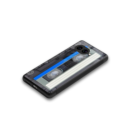 Cassette Retro stylish phone case for google pixel 10a | glossy glass and slim fit