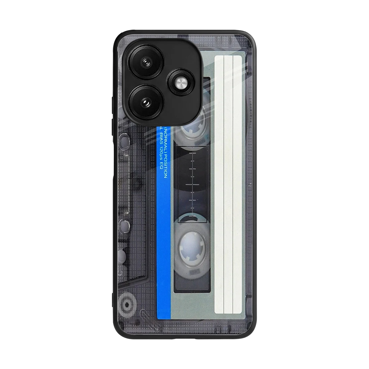 Cassette Retro back phone cover | glass case for redmi 12 5g