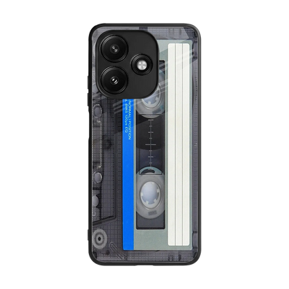 Cassette Retro back phone cover | glass case for redmi 12 5g