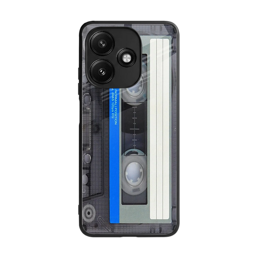 Cassette Retro back phone cover | glass case for redmi 12 5g