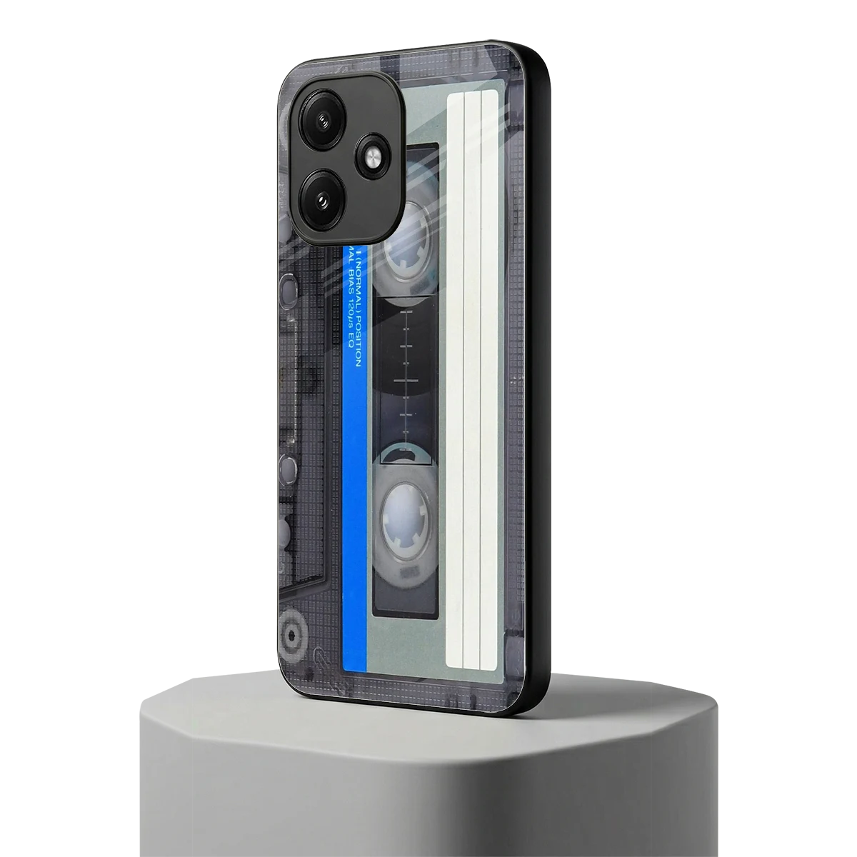 Cassette Retro redmi 12 5g mobile cover | shockproof glass phone case