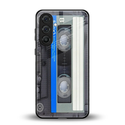 Cassette Retro back phone cover | glass case for samsung galaxy a55 5g