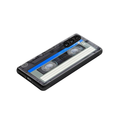 Cassette Retro stylish phone case for samsung galaxy a55 5g | glossy glass and slim fit