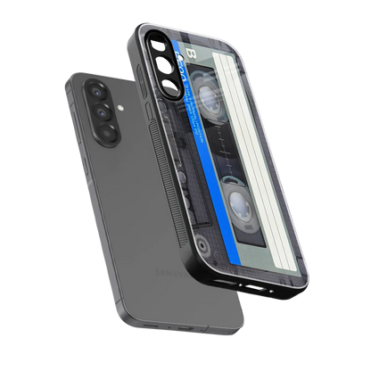 Cassette Retro sleek samsung galaxy a37 5g cover with tempered glass back and TPU edges