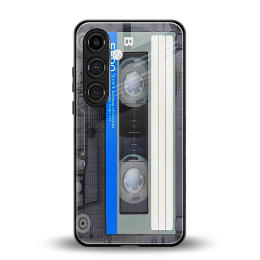 Cassette Retro back phone cover | glass case for samsung galaxy s24