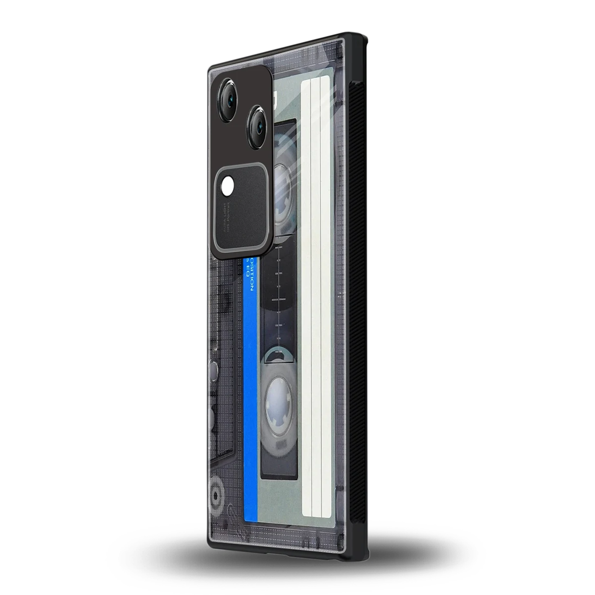 Cassette Retro vivo v30 mobile cover | shockproof glass phone case