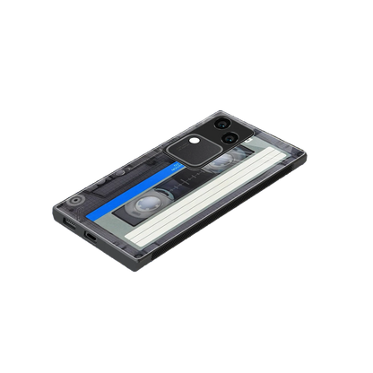Cassette Retro stylish phone case for vivo v30 | glossy glass and slim fit