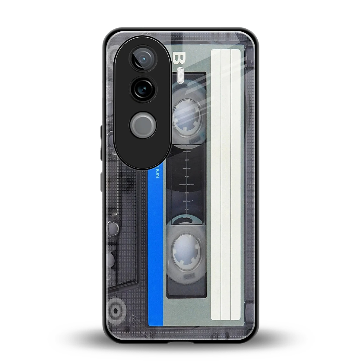 Cassette Retro back phone cover | glass case for vivo v40e