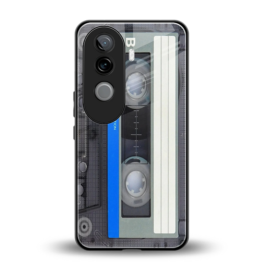 Cassette Retro back phone cover | glass case for vivo v40e