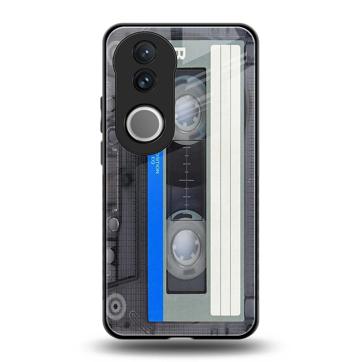 Cassette Retro back phone cover | glass case for vivo v50