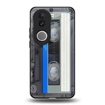 Cassette Retro back phone cover | glass case for vivo v50