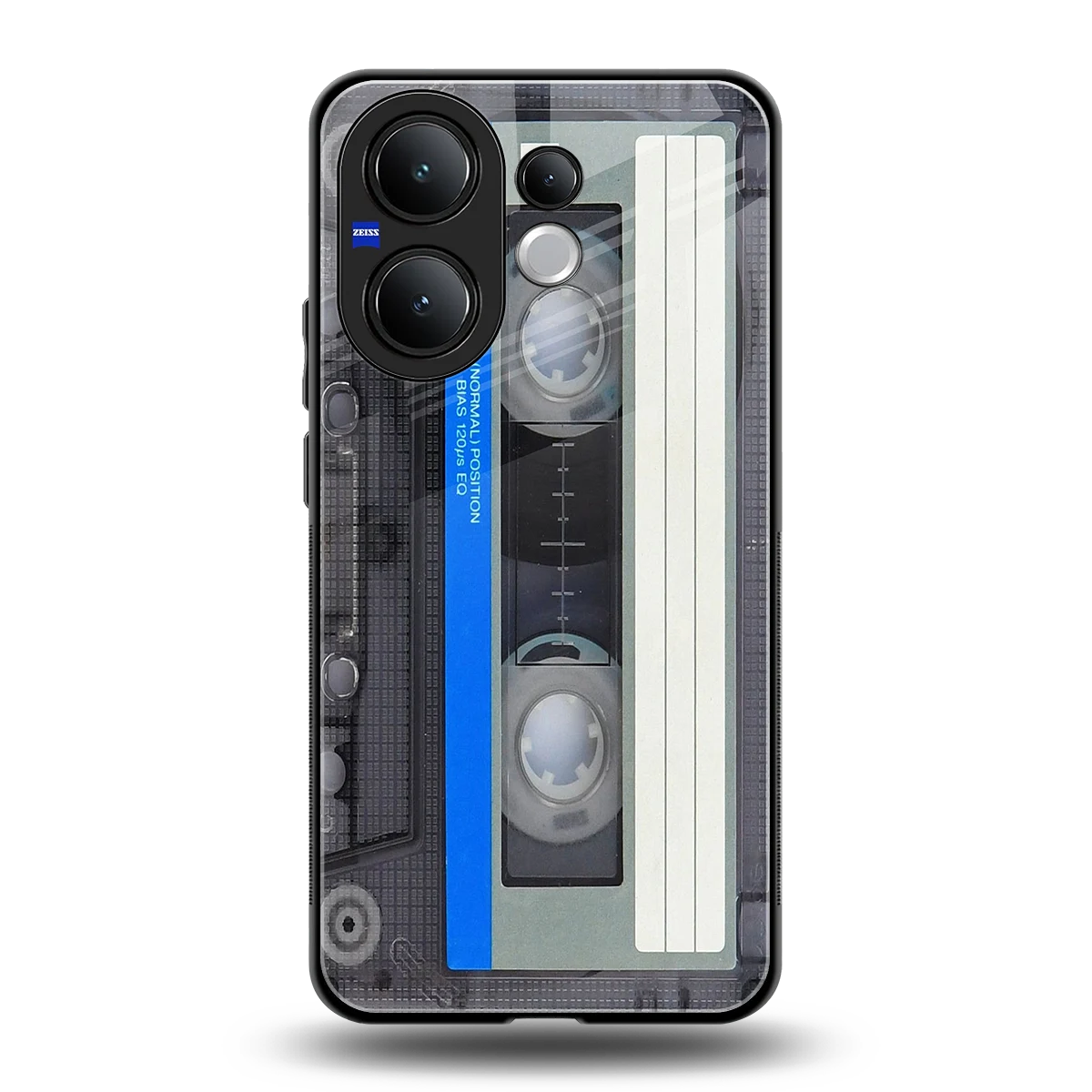 Cassette Retro back phone cover | glass case for vivo v60